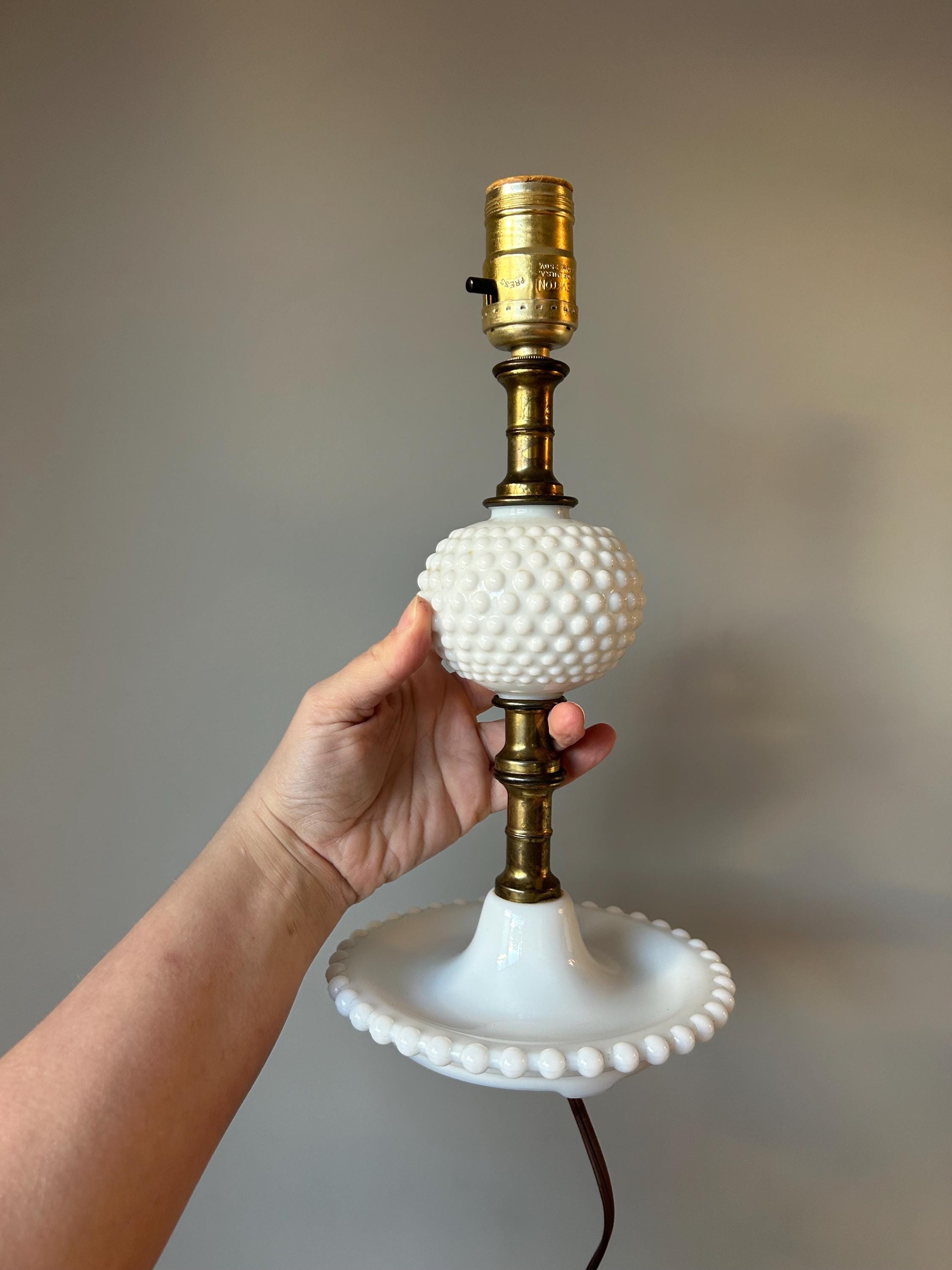すぐ使えます　antique milk glass lamp アンティーク antique milk glass lamp アンティーク ランプ ビンテージ Set
