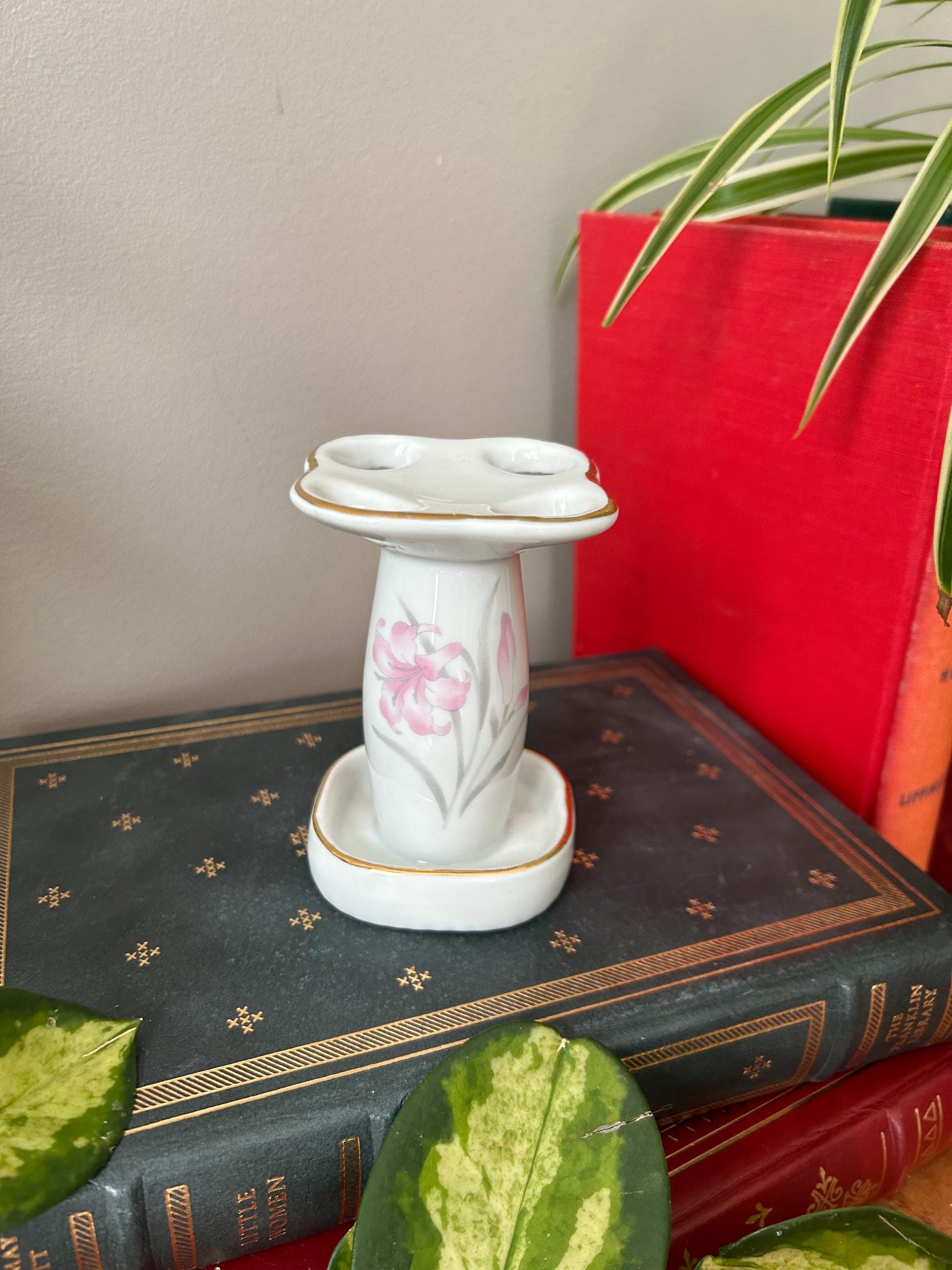 Antique toothbrush porcelain holder - Etsy 日本
