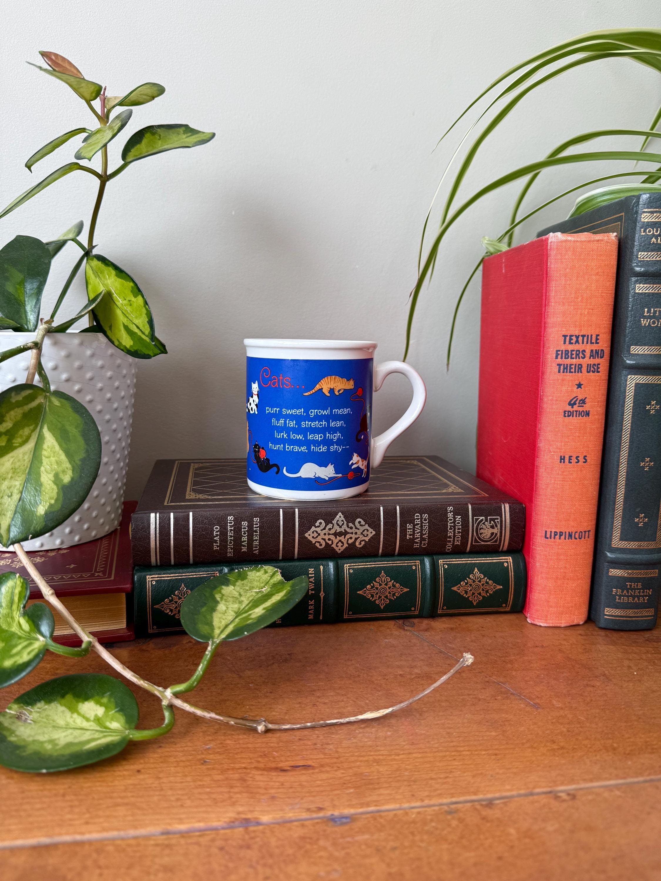 Vintage 1987 Hallmark Cats Mug: Illustrated Poem Coffee Cup - Etsy