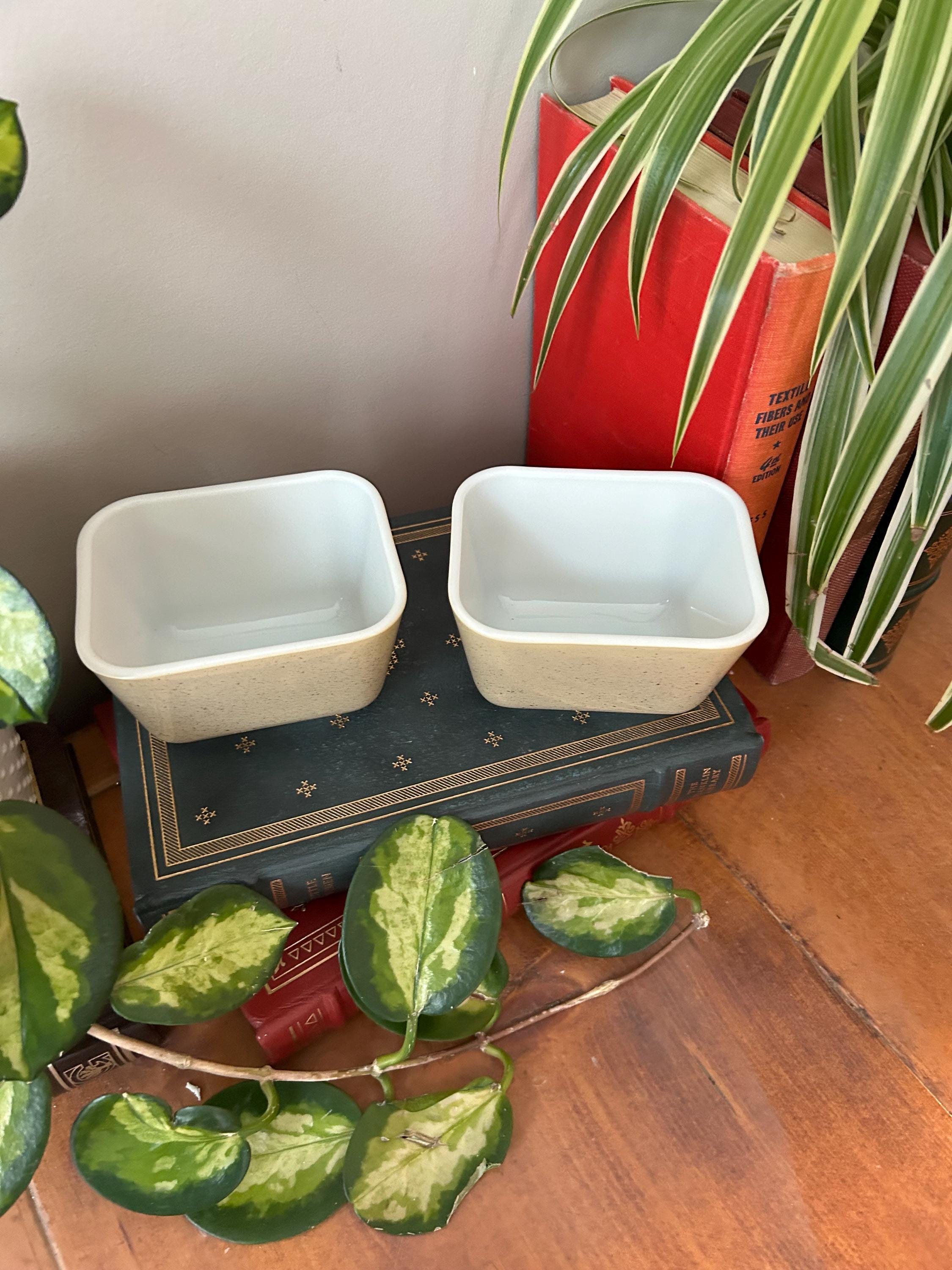 Pyrex リフリジレーター　M２個　Ｓ４個　グーズベリー オールドパイレックス レフリジレーター キャセロール レトロ 食器/Old