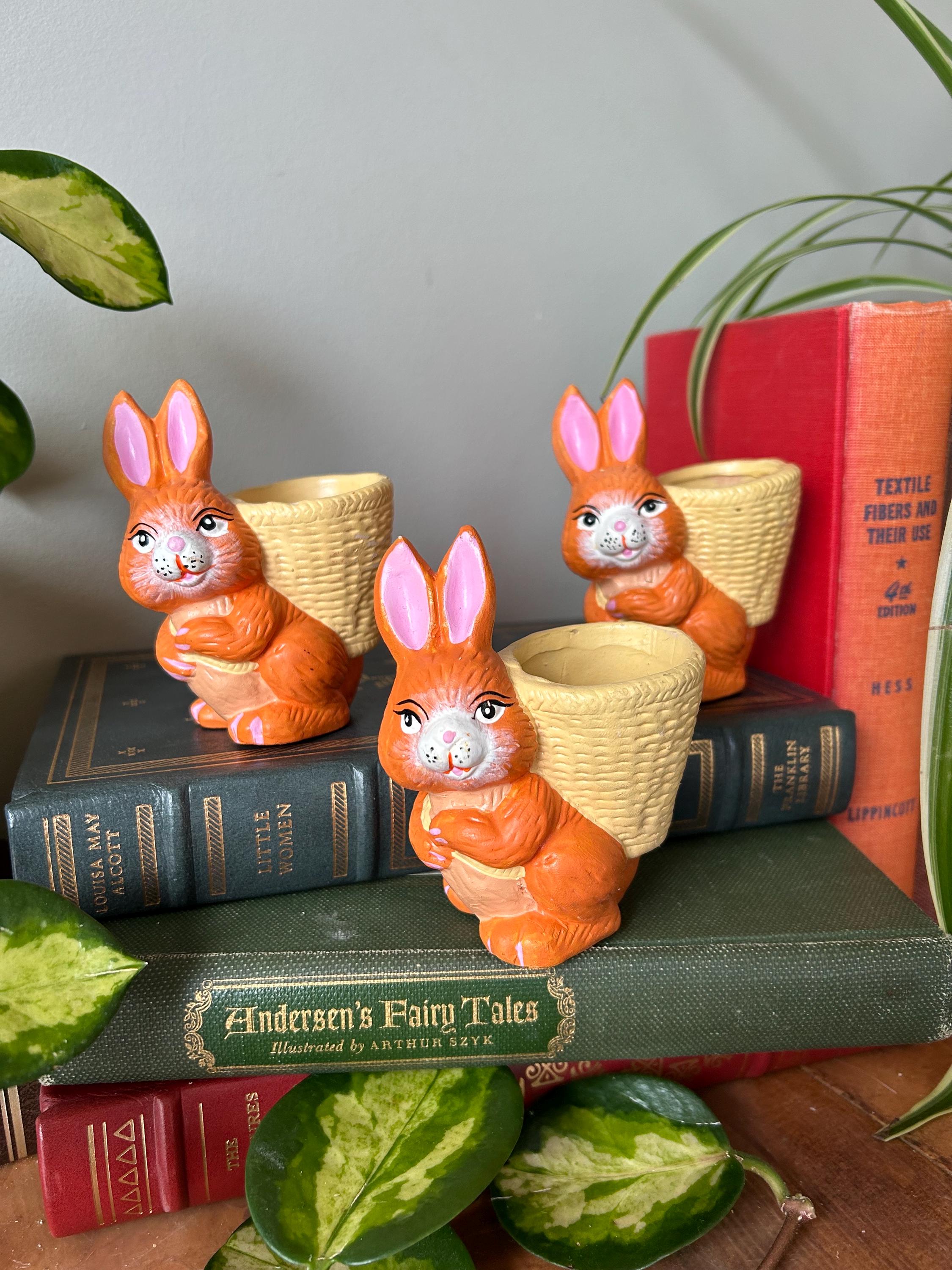 Eierbecher Aus Keramik – Süßer Osterhase In Rosa, Vielseitig Für Eier, Deko Oder Als Mini-Blumentopf