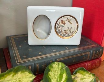女性の肖像 版画 金色フレーム Vintage Porcelain and Gold 