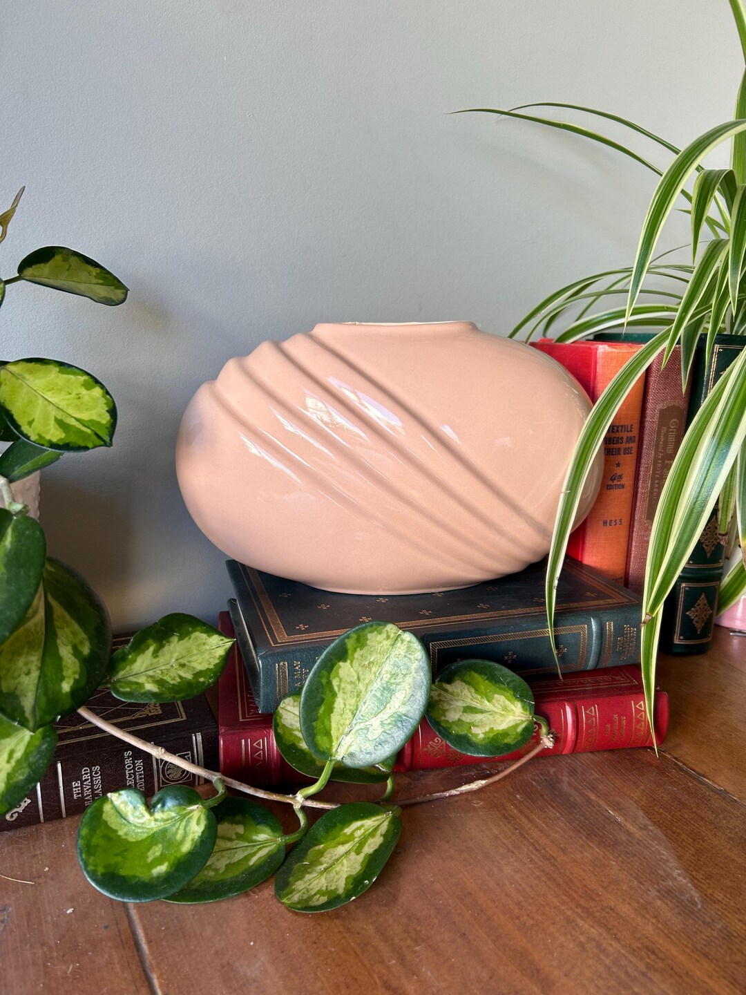 60s 清水焼 Space Age 花器 Mid Century Pink Kenton Hills 1940s