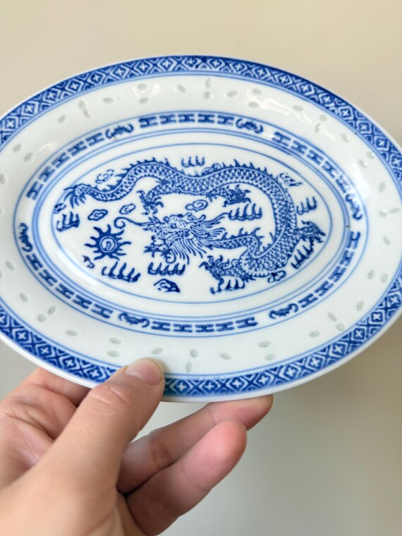 青磁皿 中国陶器 中国美術 古玩 中国美術 青龍の陶器皿