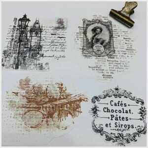 Lot de 17 visuels  5- 7cm vintage noir et blanc, idéal pour le scrapbooking, les albums et la décoration différents sujets.