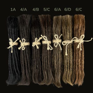 Extensiones de rastas de cabello humano oscuro, 10 unidades de rastas naturales, extensiones de rastas, 100 % cabello humano, extensiones de rastas de ganchillo, rastas largas