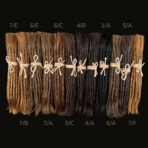 Extension per dreadlock in capelli umani castano scuro: ciocche all'uncinetto, 10 pezzi