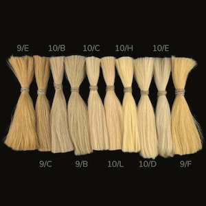 Blond Dreadlock Extensions, Loc Extension, Human hair 50 Grams, Crochet Hair Dreads, 8-10" in (20-25 cm), Pick Your Color, Custom Dreads