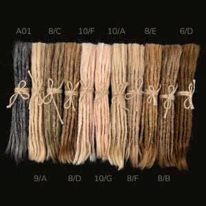Extensiones de rastas de cabello humano de colores mixtos: rastas de ganchillo, 10 unidades