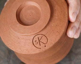 Custom Brass Pottery Stamp, Personalized Clay Maker's Mark Tool