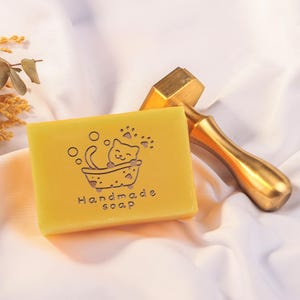 Personalized Soap Stamp For You Name - DIY Handmade Soap- Brass Soap Stamp - Stamp for Soap Makers