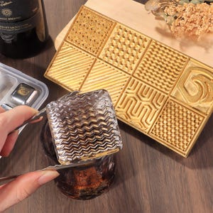 Personalisierter Eisplattenstempel für Bargetränke, Messingplatten-Eisstempel, Geschenke für Barkeeper, benutzerdefinierte Eisstempel, Geschenke für Whisky-Liebhaber