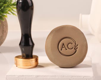 Stamp For Clay, Pottery Stamp Personalized, Name Pottery Stamp,  Clay Logo Stamp, Personalized Clay Stamps