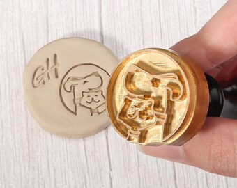 Aangepaste kleistempel met handgeschreven naam,gepersonaliseerde polymeerkleistempel,stempel voor keramiek,aangepaste briefstempels voor klei