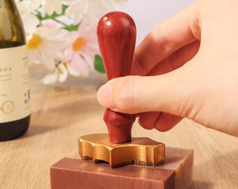 Custom Brass Soap Stamp: Handmade Soap Making Tool