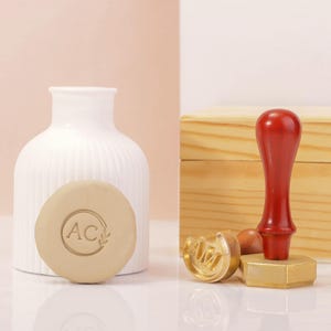 Sello de arcilla con logotipo, sello de arcilla con firma, sello de arcilla para cerámica, sello de arcilla personalizado, sellos de letras personalizados para arcilla, molde de latón para arcilla