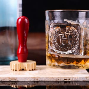 Personalized Ice Stamp, Custom Ice Cube Stamp for Bar, Initials Logo Ice Stamp, Gifts for Bartenders, Business Logo Ice Stamper