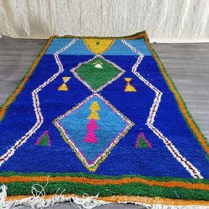Custom Fabulous Boujad Rug,Handmade Moroccan Rug, Bohemian rug;Boujaad Rug.Authentic Moroccan Rug,Geometric Rug- Gorgeous Beniourain Rug