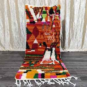 Moroccan renner Rug Orange , Custom Rug,  Orange ol Rug, Wool Moroccan renner Rug, made Moroccan Rug,Rugs orange ,renner Beni Ourain Rug,