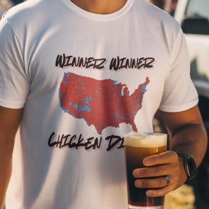Winner Winner Chicken Dinner Shirt, Funny Graphic Tee, Men&#39;s Women&#39;s T-shirt, , Gift for Gamers, Humorous Unisex Top