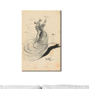 Salvador Dali Kunst, Dali Leinwand, Tänzer Wanddekor, Geschenk für Paar, Dali Zwei Tänzer, Reproduktion Kunst, gerahmte Leinwandkunst, Wandkunst