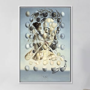 Gala Placidia Wall Hanging, Famous 3D Canvas, Office Decor Art, Salvador Dali Canvas Poster, Abstract 3D Canvas, Bohemian Wall Art,