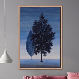 Abstract Canvas Decor, Surreal Canvas, Famous Poster, La Clairvoyance Wall Hanging, Christmas Gifts, Decor Canvas,