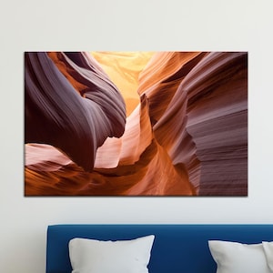 Canyon Wall Art, Antelope Canyon, Canyon Landscape, Nature Landscape, Canyon Canvas Art, Framed Canvas Art, Modern Wall Art, Wall ArtDecor