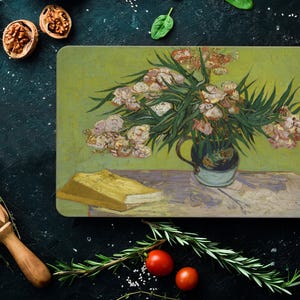 Reproduction Cutting Board, Oleanders Cutting Board, Van Gogh Serving Board, Floral Serving Board, Picnic Cutting Board,