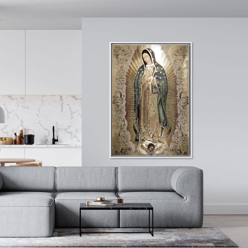 Our Lady of Guadalupe Canvas Print - Virgin Mary Religious Wall Art for ...