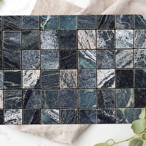 Abstract Stone Chopping Board, Tile Marble Chopping Board, Abstract Marble Cutting Board, Modern Chopping Board,