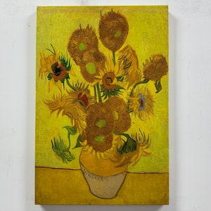 Arte de Vincent Van Gogh, Arte de lienzo de Van Gogh, Arte de pared de mesa famoso, Decoración de reproducción, Arte de carteles de flores, Arte de lienzo amarillo, Arte de pared de lienzo