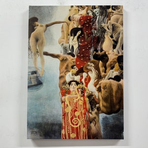 Medicine Gustav Klimt, Reproducton Wall Art, Canvas Wall Decor, Modern Wall Art, Abstract Canvas, Framed Canvas, Home Decor, Klimt Wall Art,