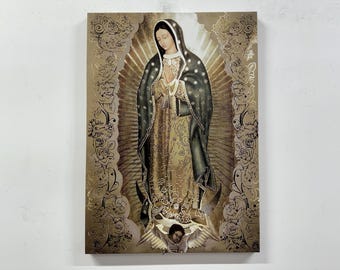 Our Lady of Guadalupe Canvas Print - Virgin Mary Religious Wall Art for Home & Church Decor