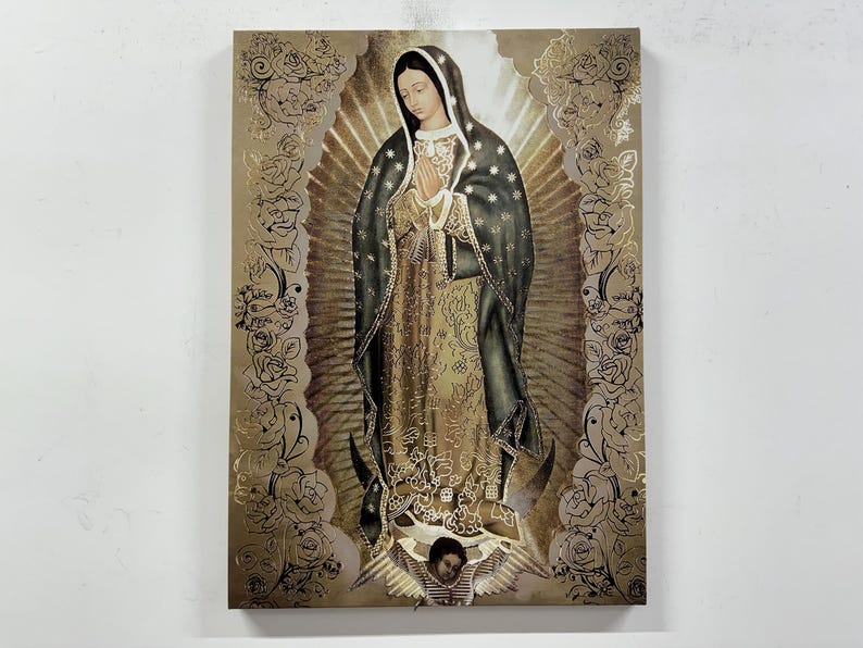 Our Lady of Guadalupe Canvas Print - Virgin Mary Religious Wall Art for ...
