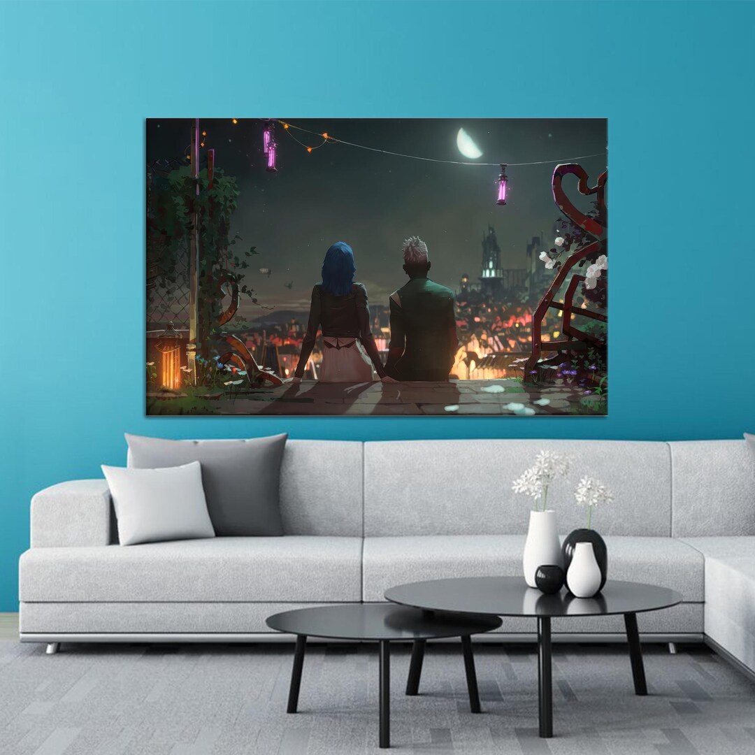 Arcane Canvas Art, LOL Art Decor, Canvas Art Decor, Game Room Art, Wall ...
