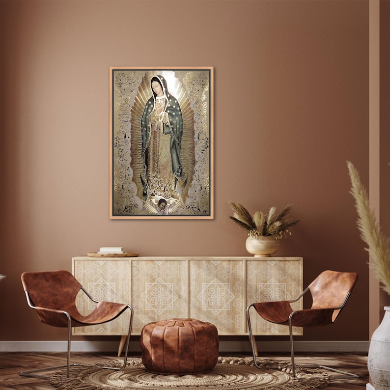 Our Lady of Guadalupe Canvas Print - Virgin Mary Religious Wall Art for ...