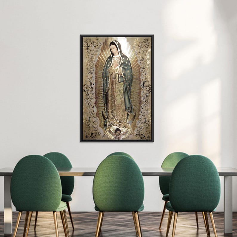 Our Lady of Guadalupe Canvas Print - Virgin Mary Religious Wall Art for ...