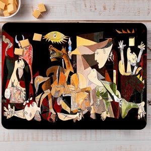 Glass Chopping Board, Surreal Serving Board, Famous Chopping Board, Picasso Serving Board, Guernica Chopping Board, Gift for Mom,