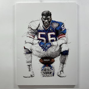 American Football Art, Football Canvas Art, American Sport, Famous Glass Decor, American Football Player, Sports Poster Art, Canvas Wall Art
