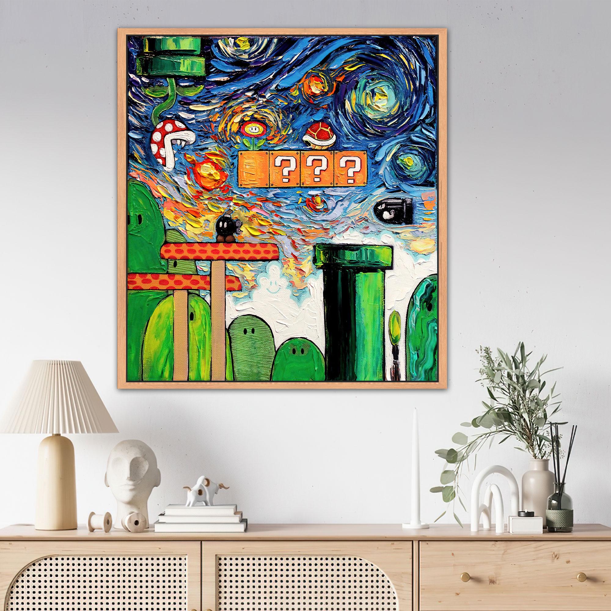 マリオワールドアート、マリオワールド星月夜、スーパーマリオ