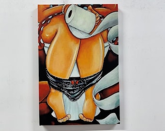 Póster de chica en el baño, decoración de pared de baño, arte de lienzo para baño, arte de pared moderno, arte de pared en lienzo, lienzo enmarcado, decoración de pared personalizada.