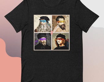 Camiseta de artistas renacentistas de las Tortugas Ninja