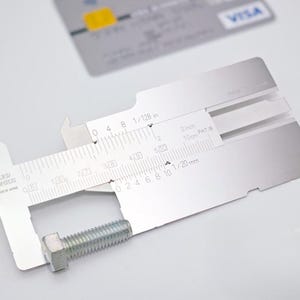 Calibri a corsoio Eiger Tools, strumenti di misura super sottili con sistema imperiale e metrico, realizzati in acciaio inossidabile in Giappone