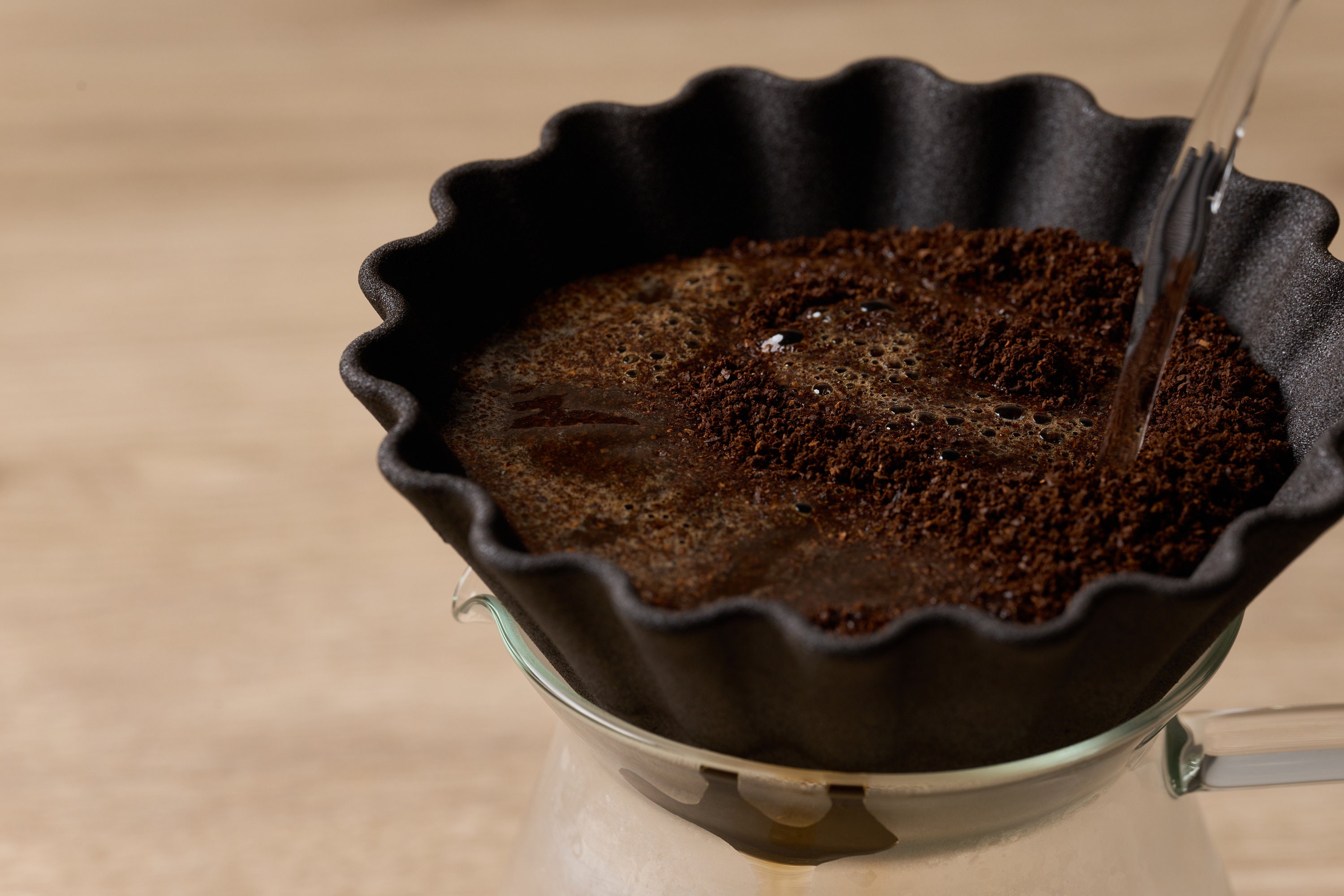Japanese Ceramic Wave Coffee Filter Dripper Small, Handmade Reusable ...