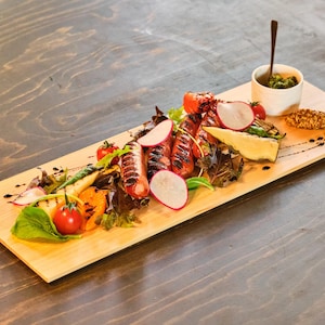 Japanese Hinoki Cypress Wood Cutting and Serving Board, 175 x 780 mm (6.9 x 30.7 inches) Handmade Chopping Board