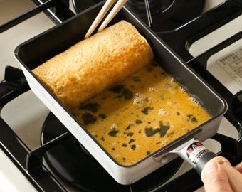 Cast Aluminum Nonstick Tamagoyaki Pan 13x19cm, Made in Japan, Hokuriku Aluminum Shi-Mystar Premium, Lightweight