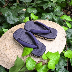 Leggiero V3 Geta - Traditional Japanese Sandals - Blue image 2