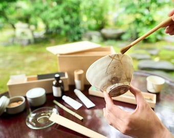 DIY Kintsugi Kit from Japanese Kintsugi Craftsman | Kintsugi Repair Kit for Broken Ceramics | Mindful Craft Gift | Wabi-Sabi Art Kit