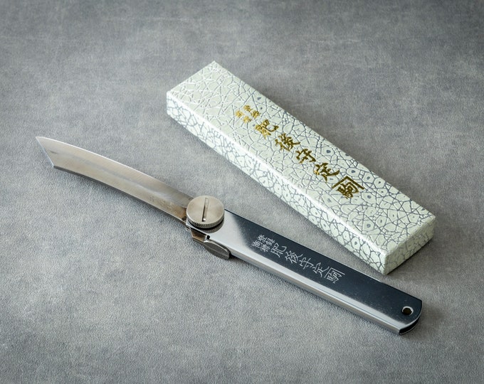 Certified Alphakogyo Higonokami Knife - Screw Hinged Large Size Higonokami Knife, Made in Japan Folding Utility Knife